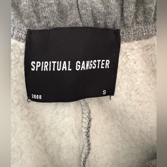 Spiritual Gangster Shine Sol Sweatpants Gray ✨NWT NEW $148 Sml - Picture 11 of 11